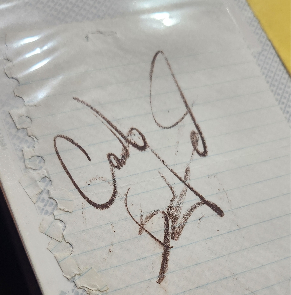 Carter Beauford Autograph from 1997 Rockfest